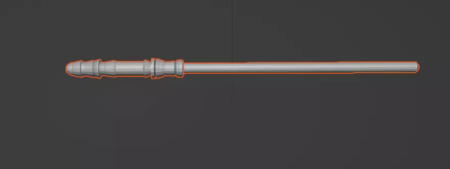 Untextured lightsaber 3D model_0