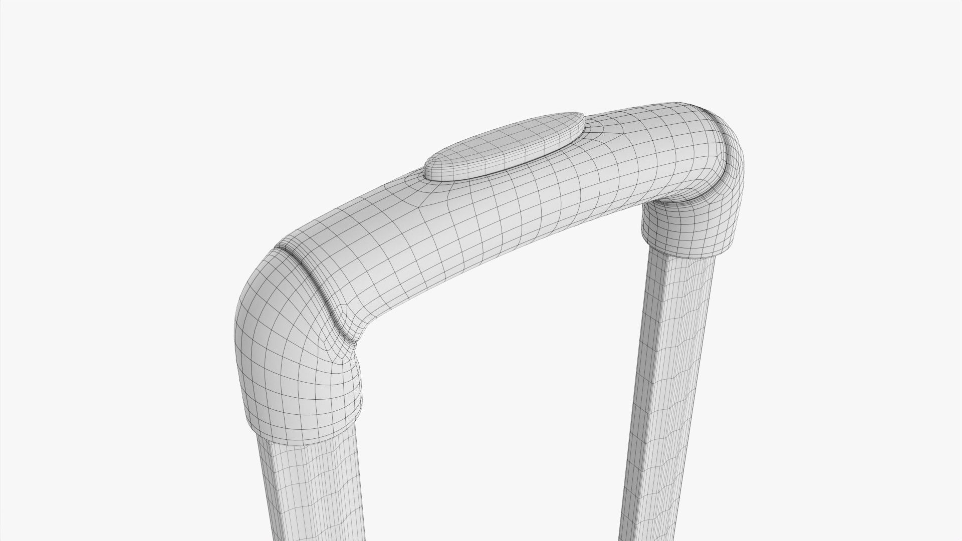 Suitcase small hardshell on wheels 3D model_15