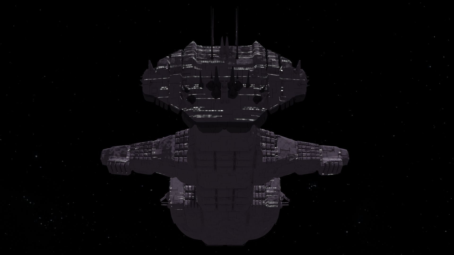 Future Spaceship No5 3D model_3