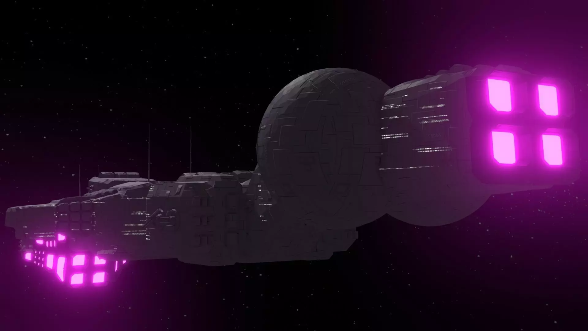 Future Spaceship No5 3D model_0