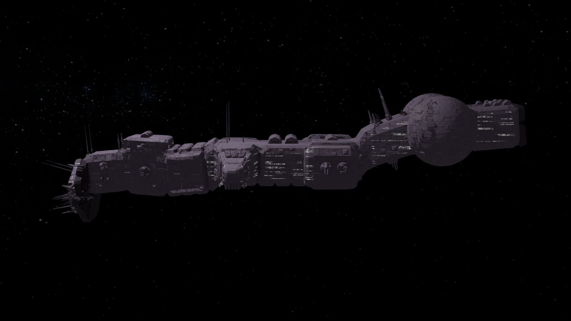 Future Spaceship No5 3D model_4