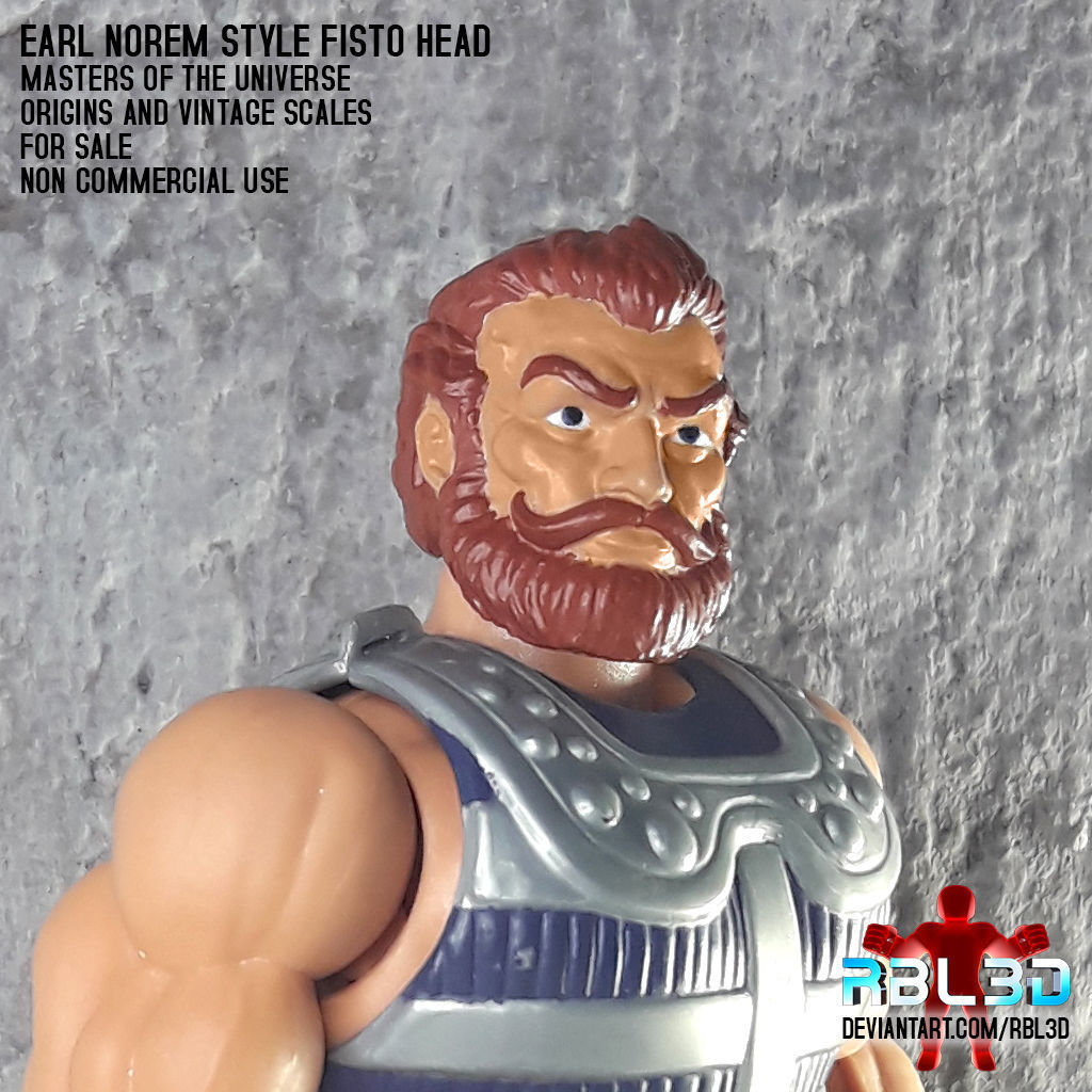 Fisto Head Earl Norem style -motu origins and vintage- 3D print model_3