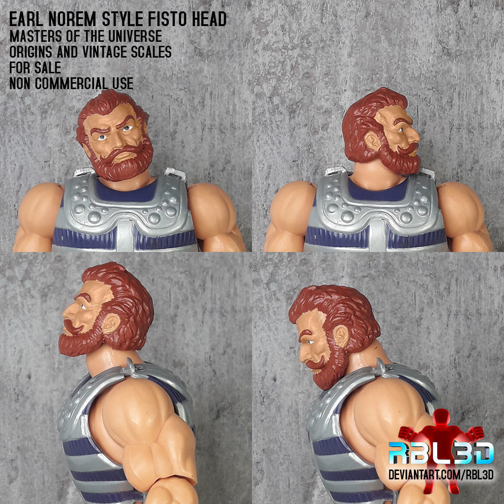 Fisto Head Earl Norem style -motu origins and vintage- 3D print model_4