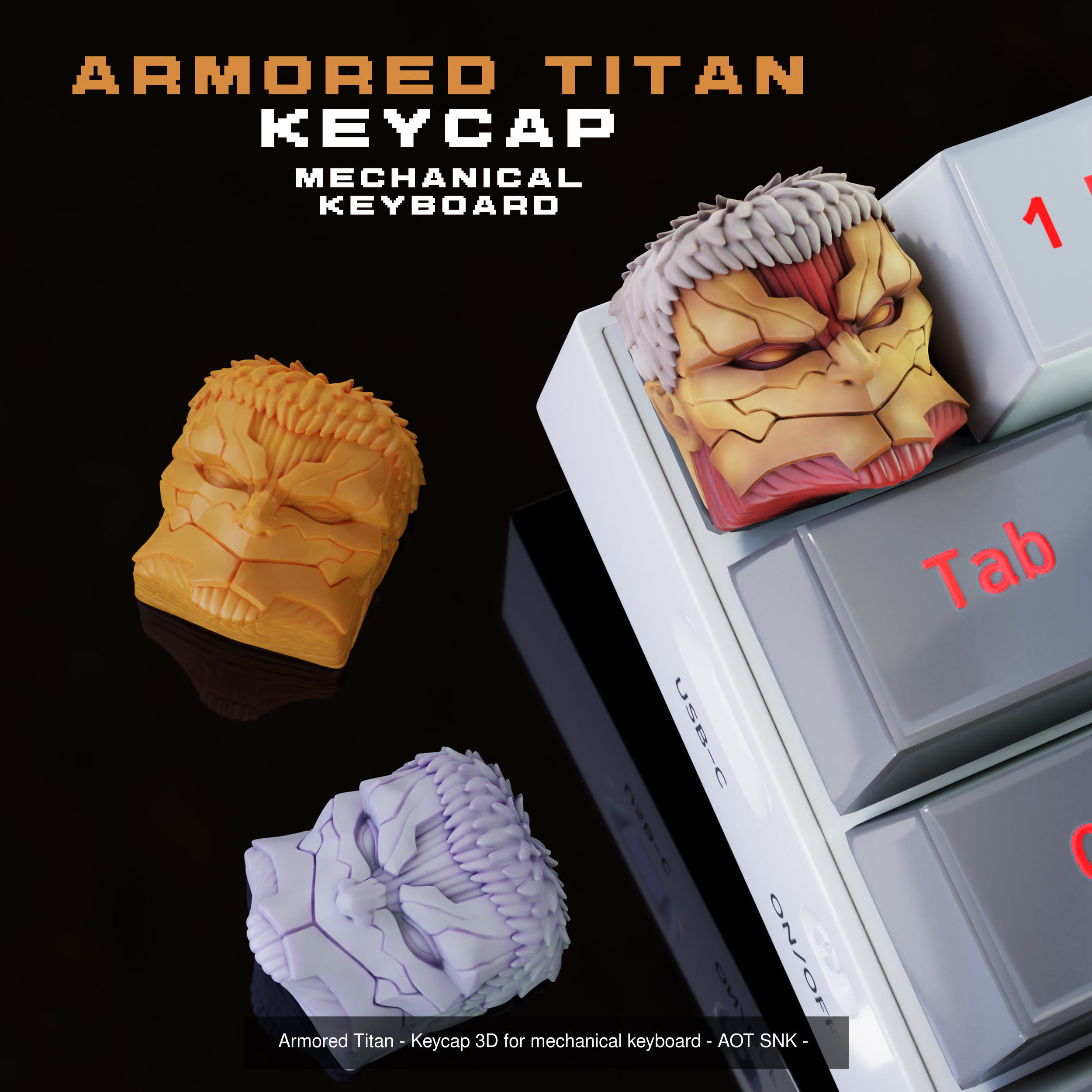 Titans - Attack on titan keycaps collection  -shingeki no kyojin _12