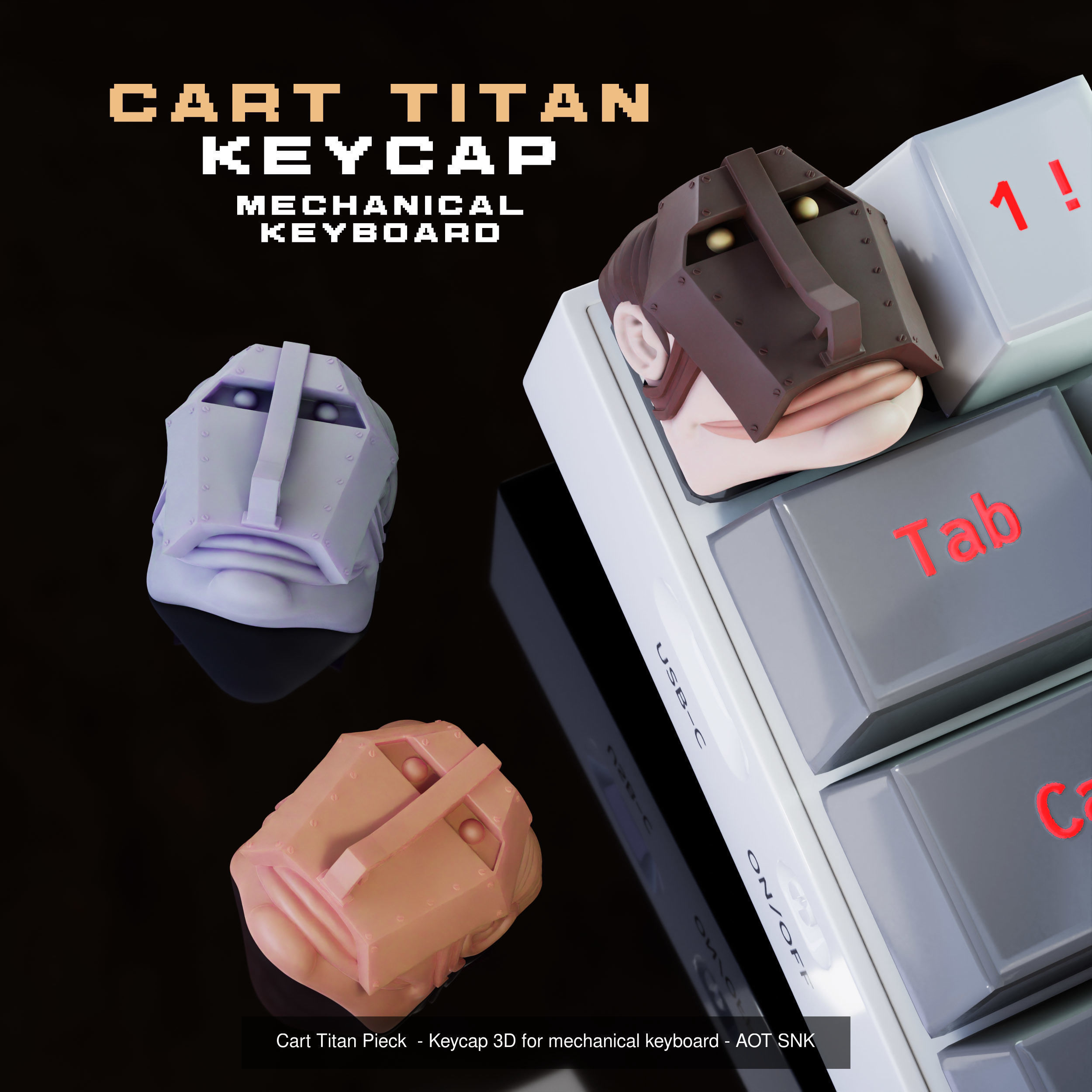 Titans - Attack on titan keycaps collection  -shingeki no kyojin _15