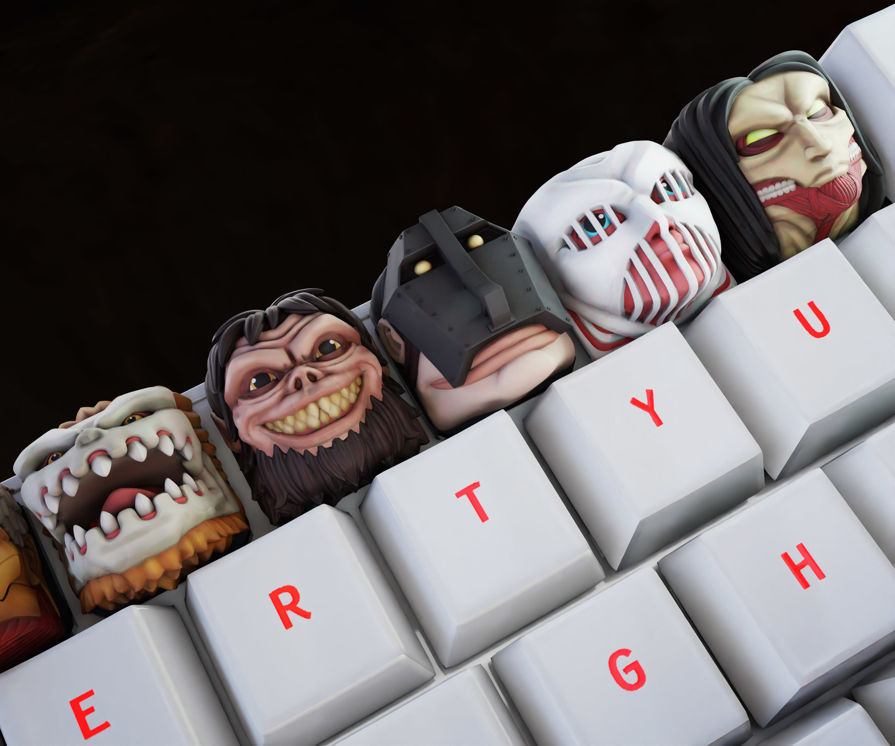 Titans - Attack on titan keycaps collection  -shingeki no kyojin _8