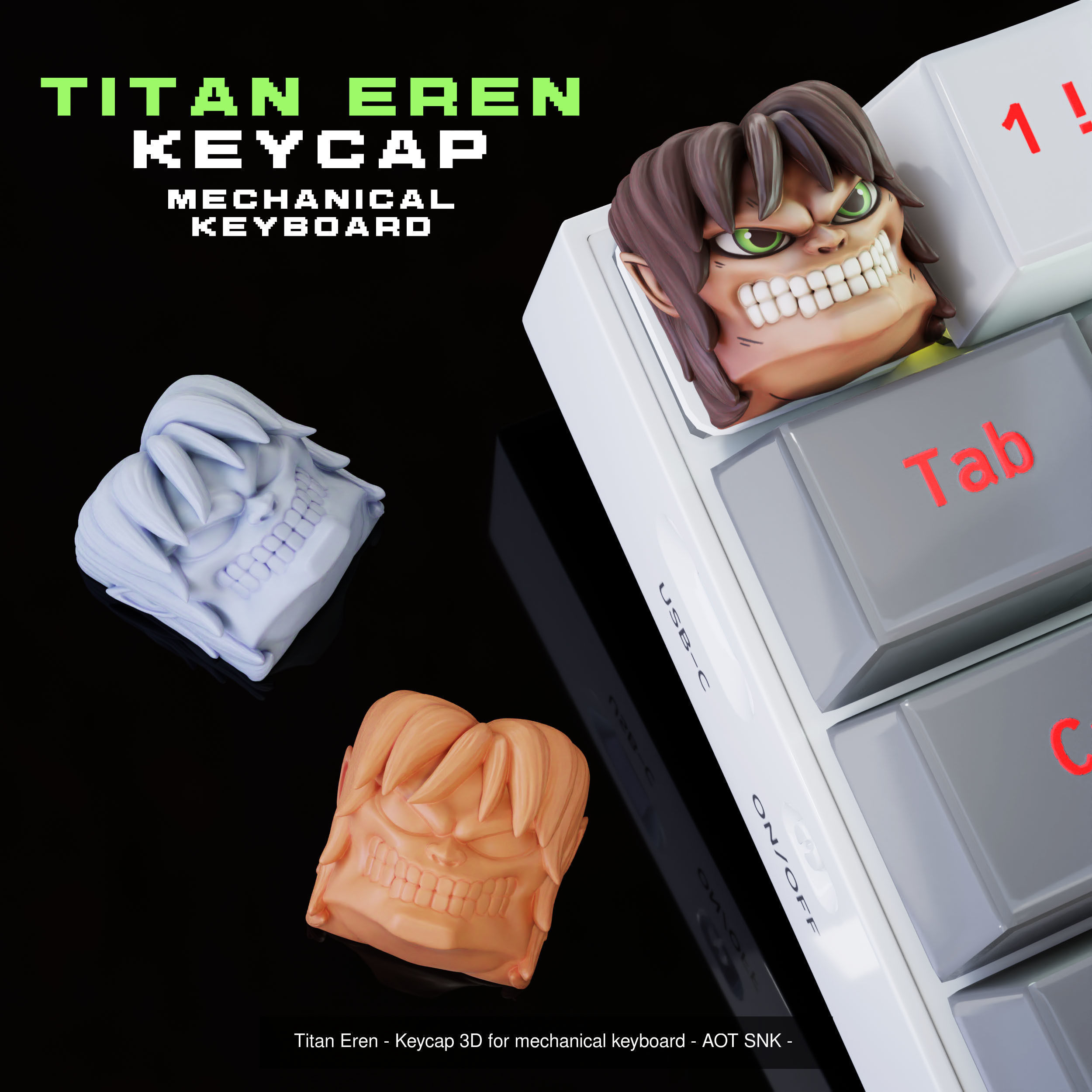 Titans - Attack on titan keycaps collection  -shingeki no kyojin _9