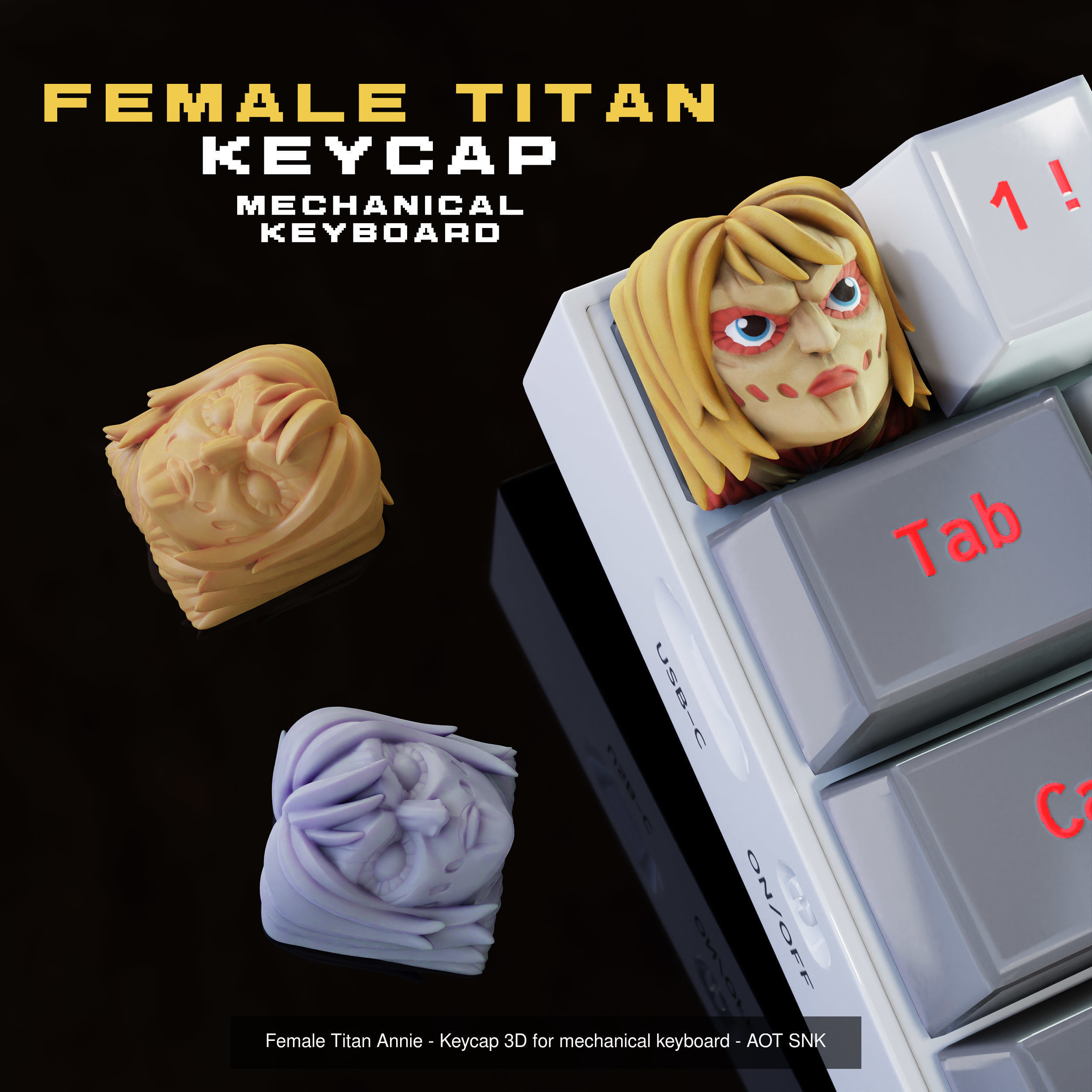 Titans - Attack on titan keycaps collection  -shingeki no kyojin _11