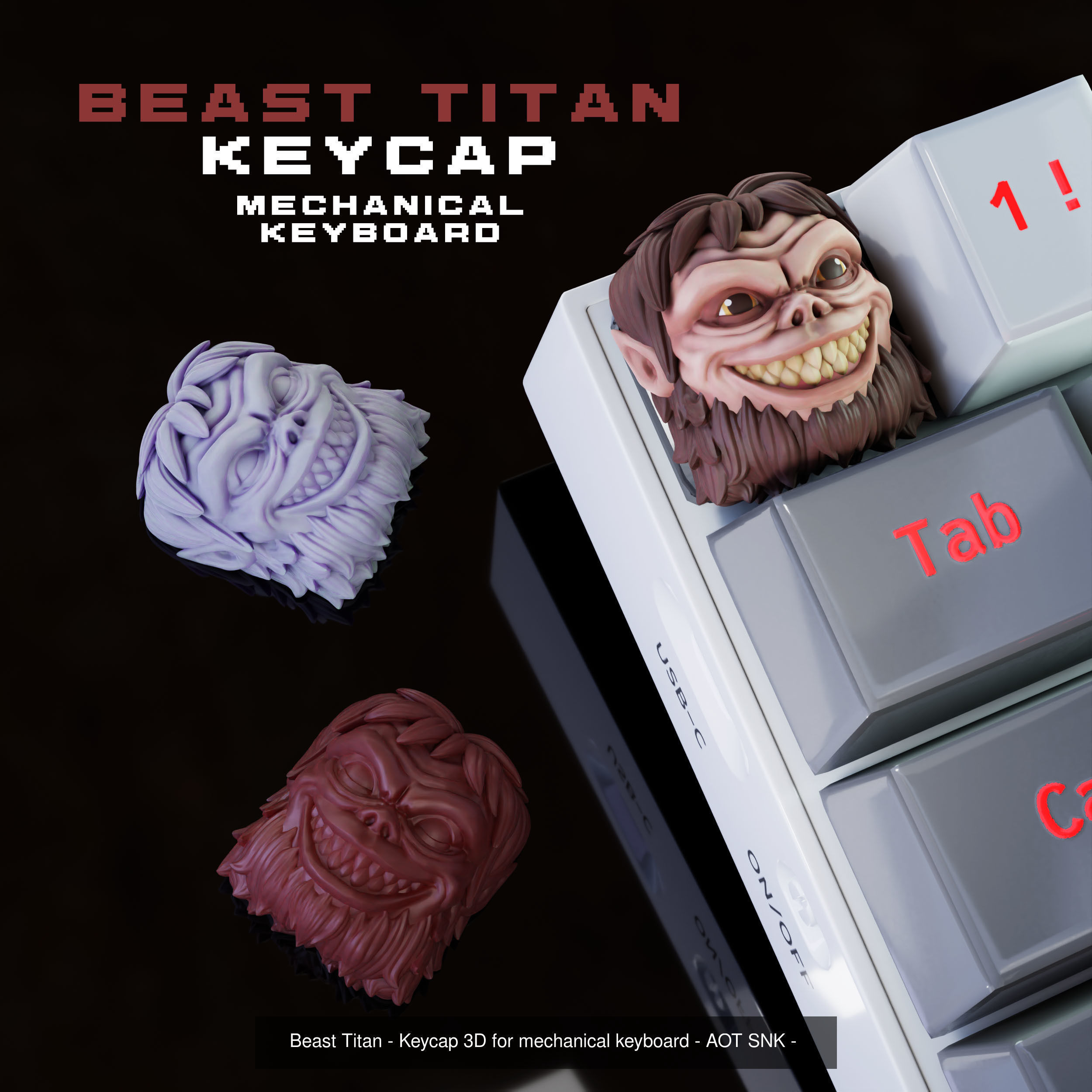 Titans - Attack on titan keycaps collection  -shingeki no kyojin _13
