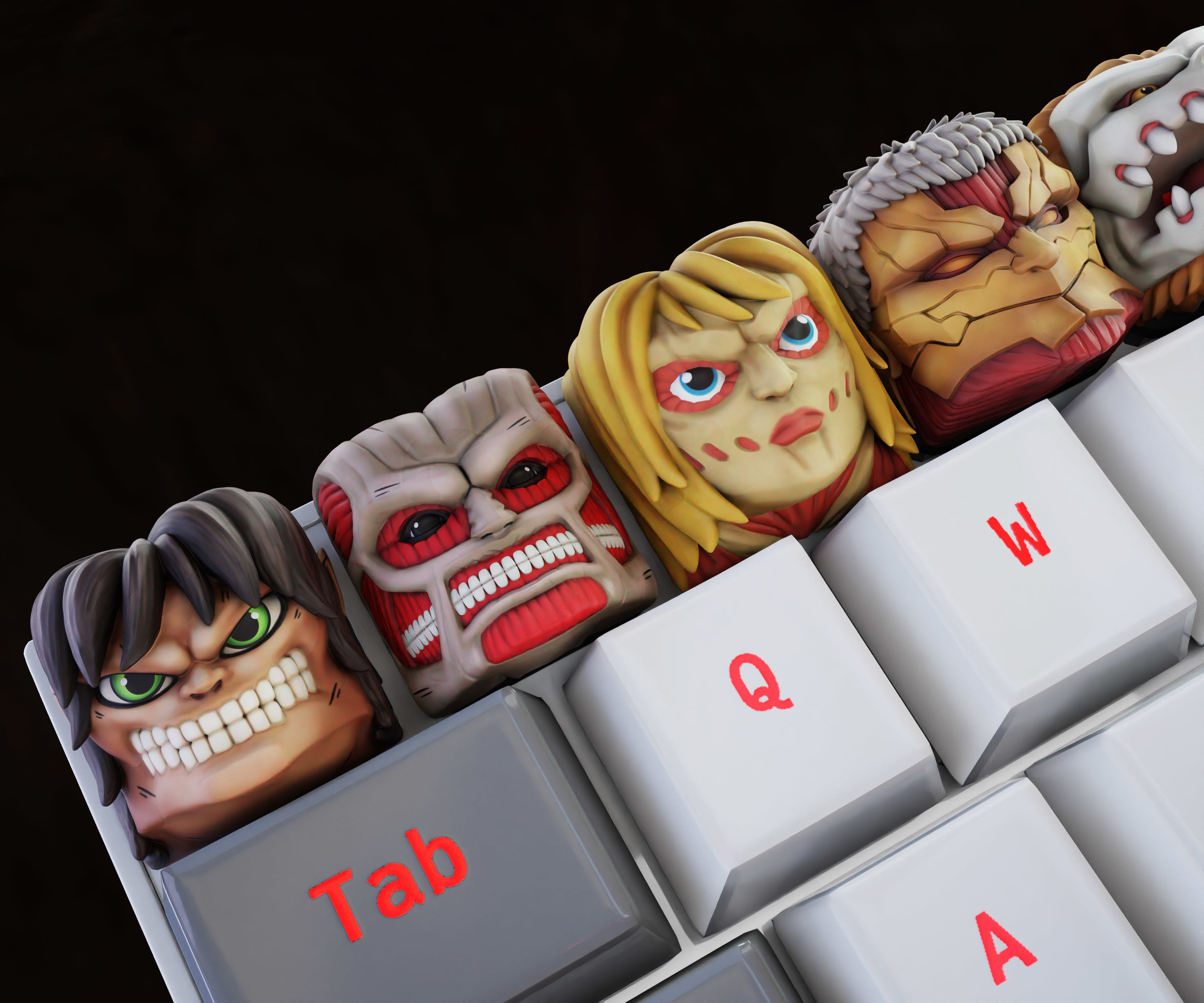 Titans - Attack on titan keycaps collection  -shingeki no kyojin _7