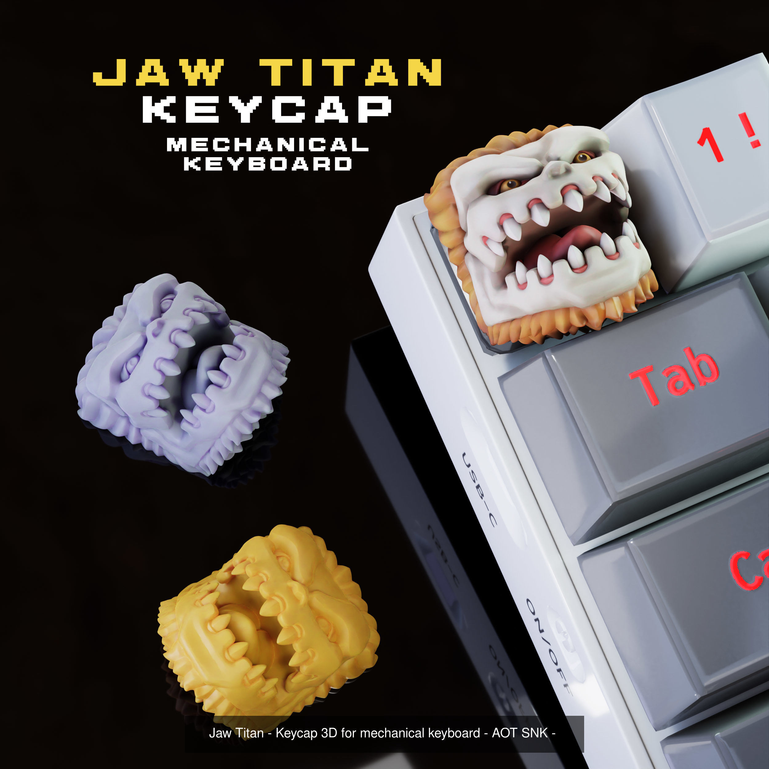 Titans - Attack on titan keycaps collection  -shingeki no kyojin _14