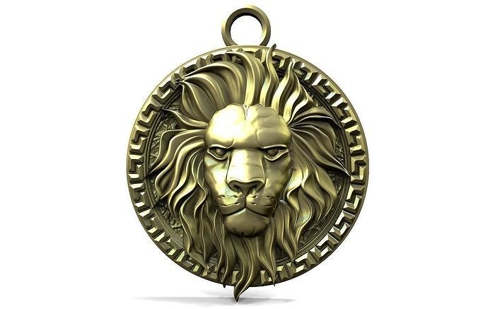 Lion Head pendant 3D print model