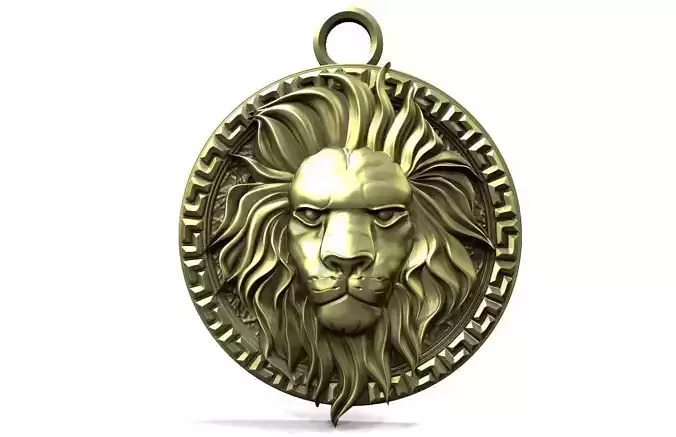 Lion Head pendant 3D print model