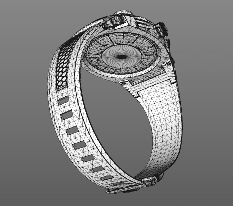Realistic Watch 3D Model 3D model_4