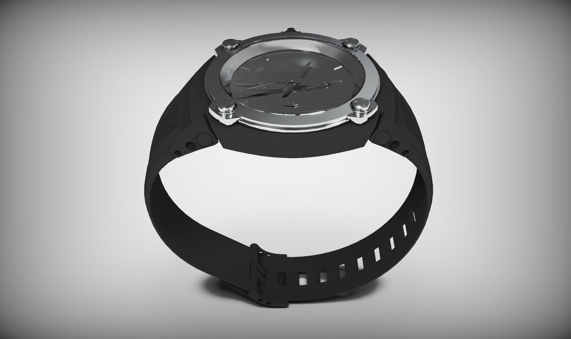 Realistic Watch 3D Model 3D model_2