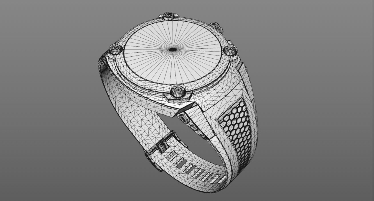 Realistic Watch 3D Model 3D model_3