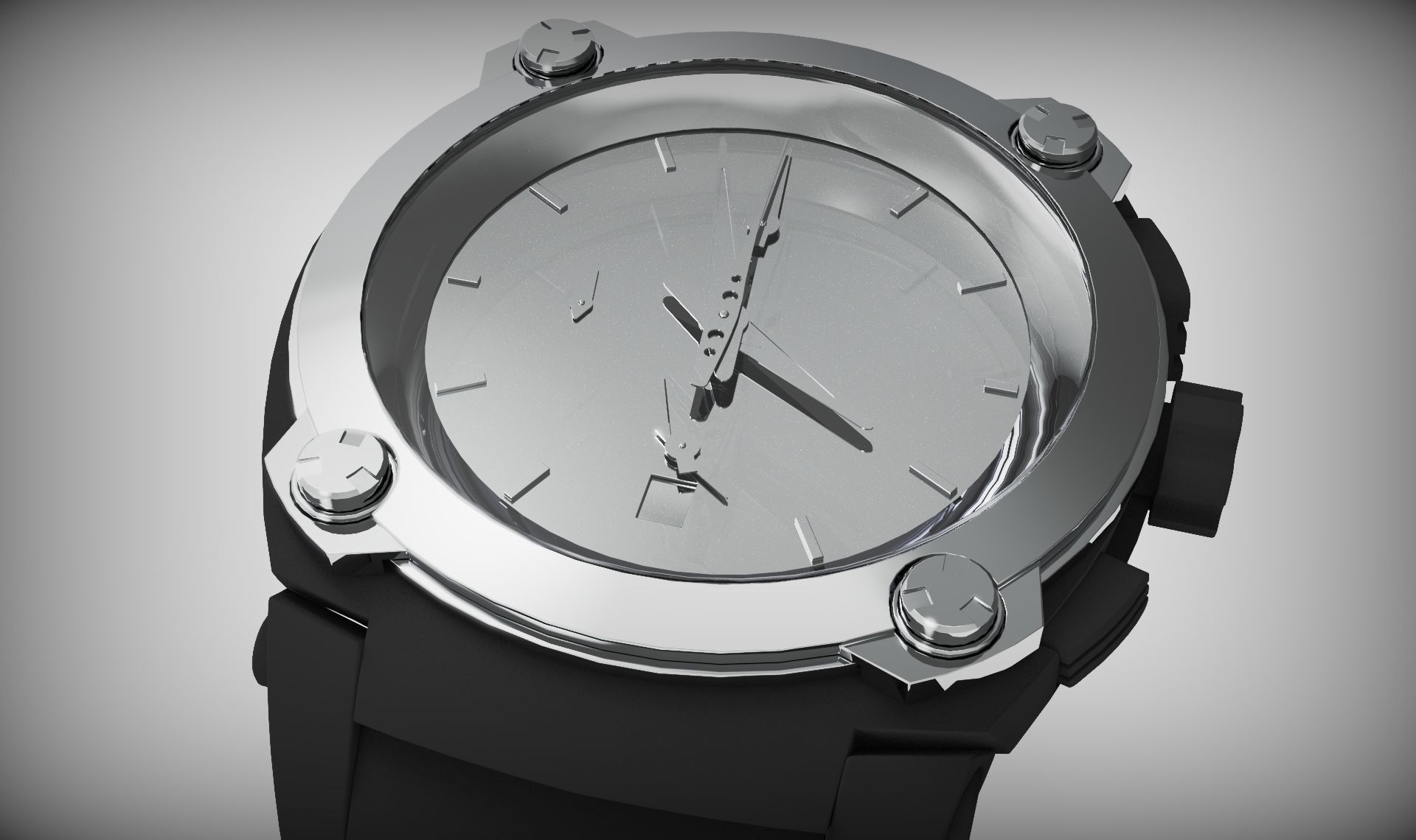 Realistic Watch 3D Model 3D model_1