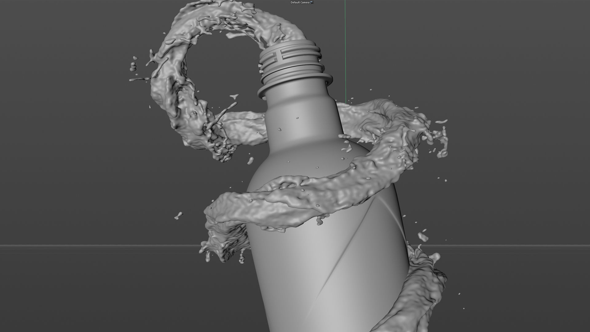 Splash Water Animated 3D model_3