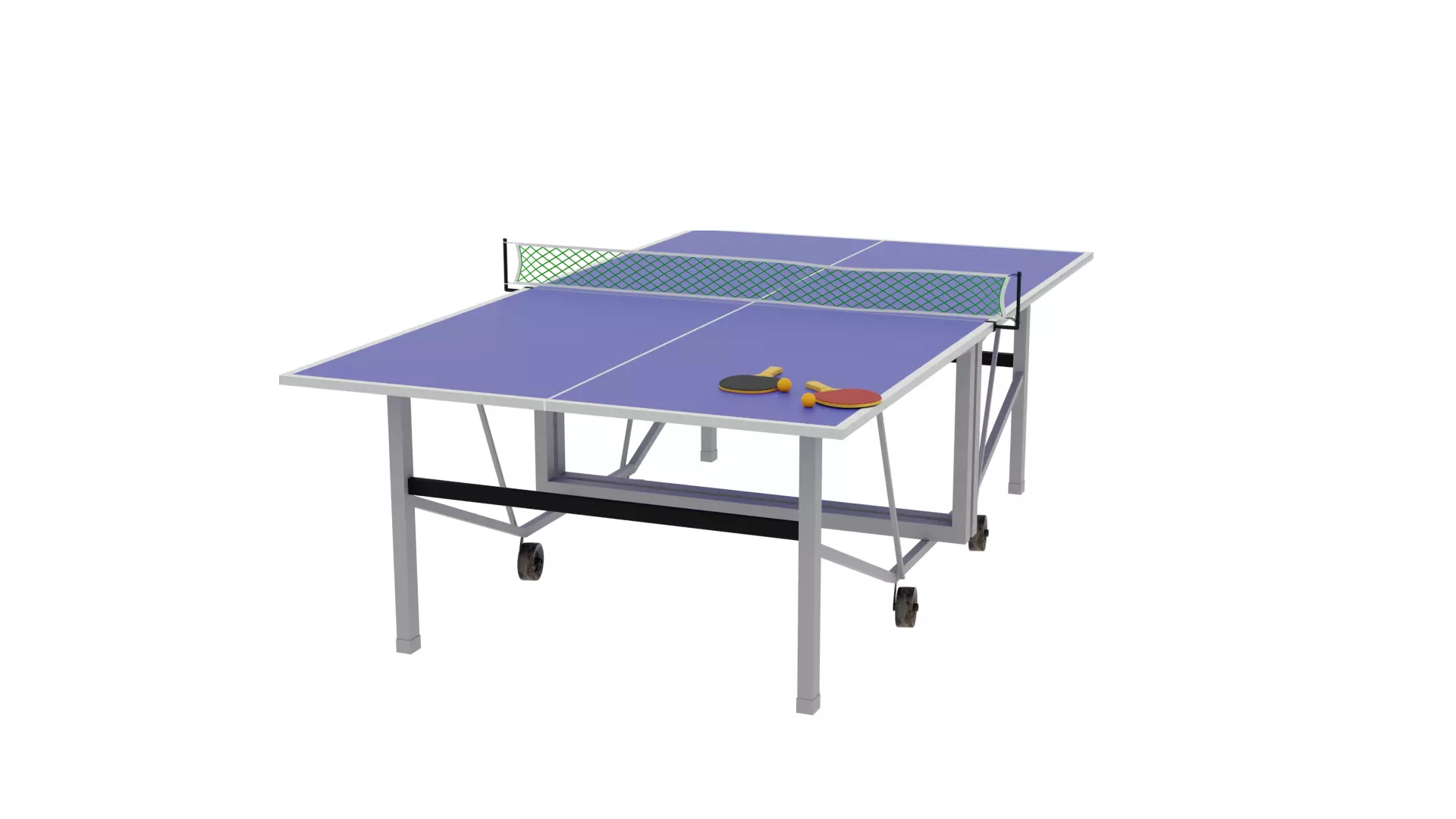 Table Tennis Set Free 3D model