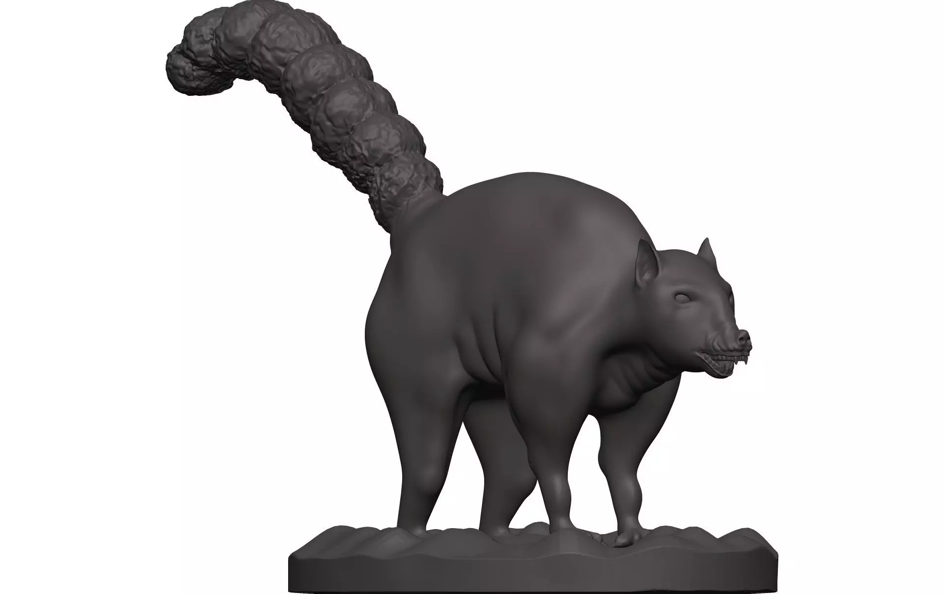 Lemur squirrel figurine 3D model_0