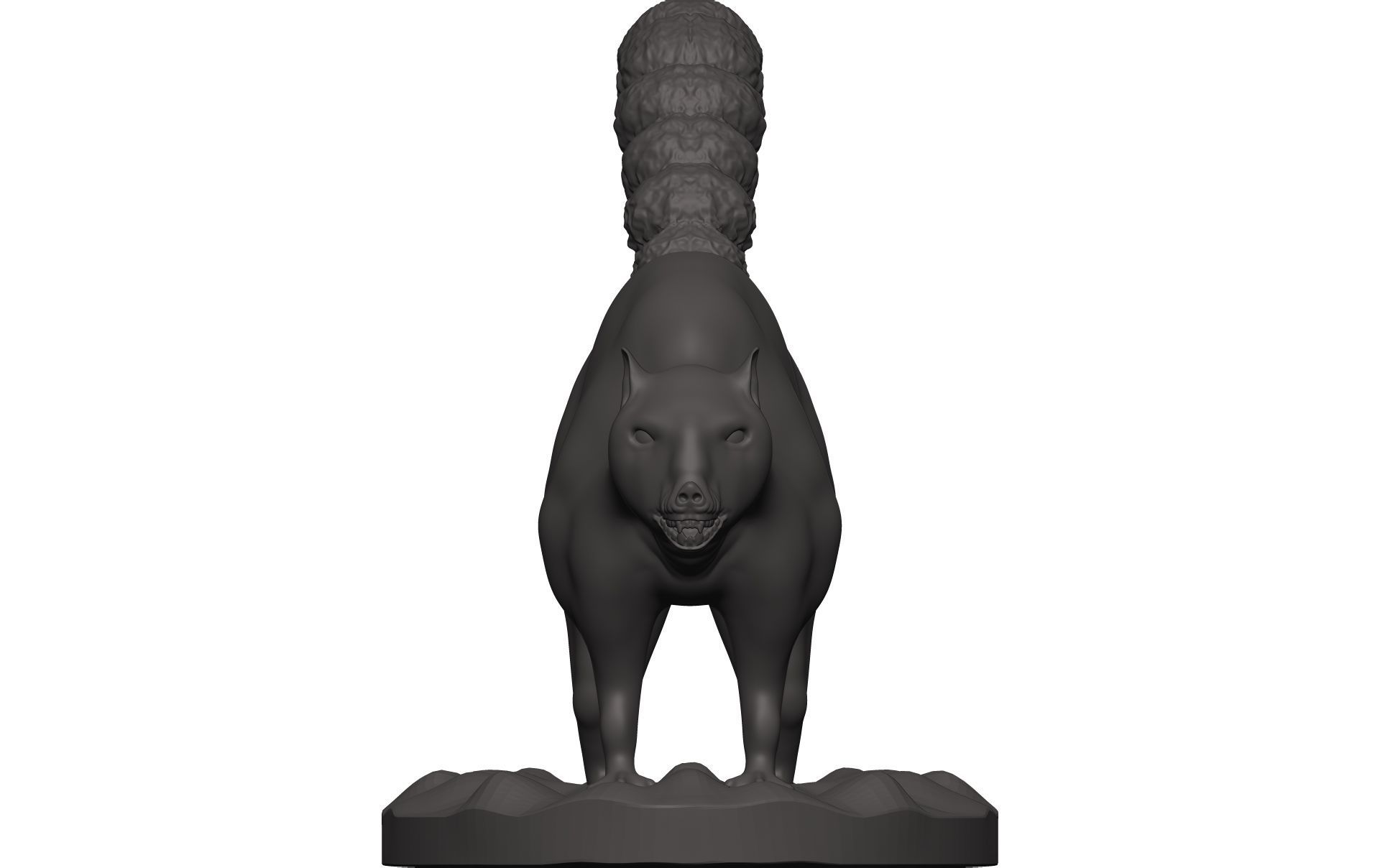 Lemur squirrel figurine 3D model_1