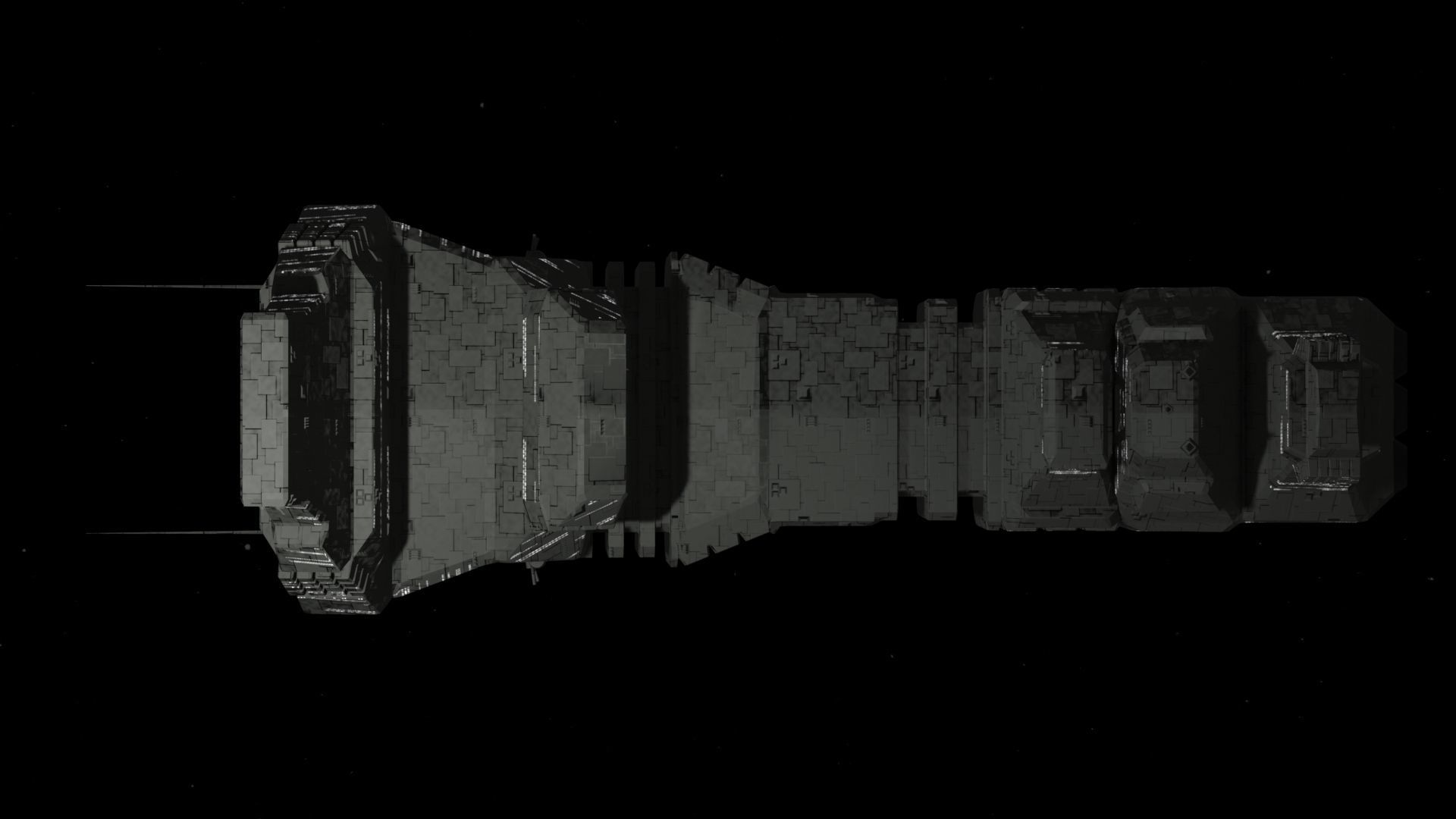Future Spaceship No3 3D model_8