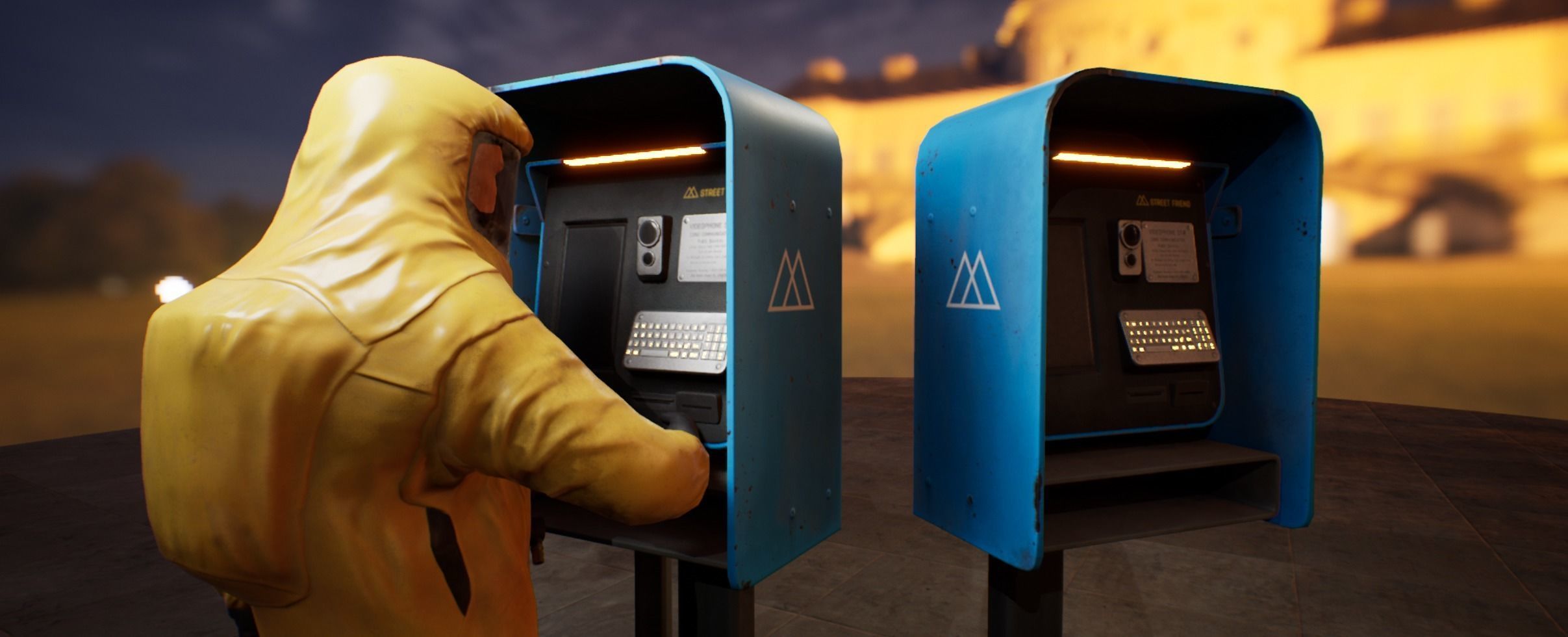 videophone Street Friend Low-poly 3D model_2
