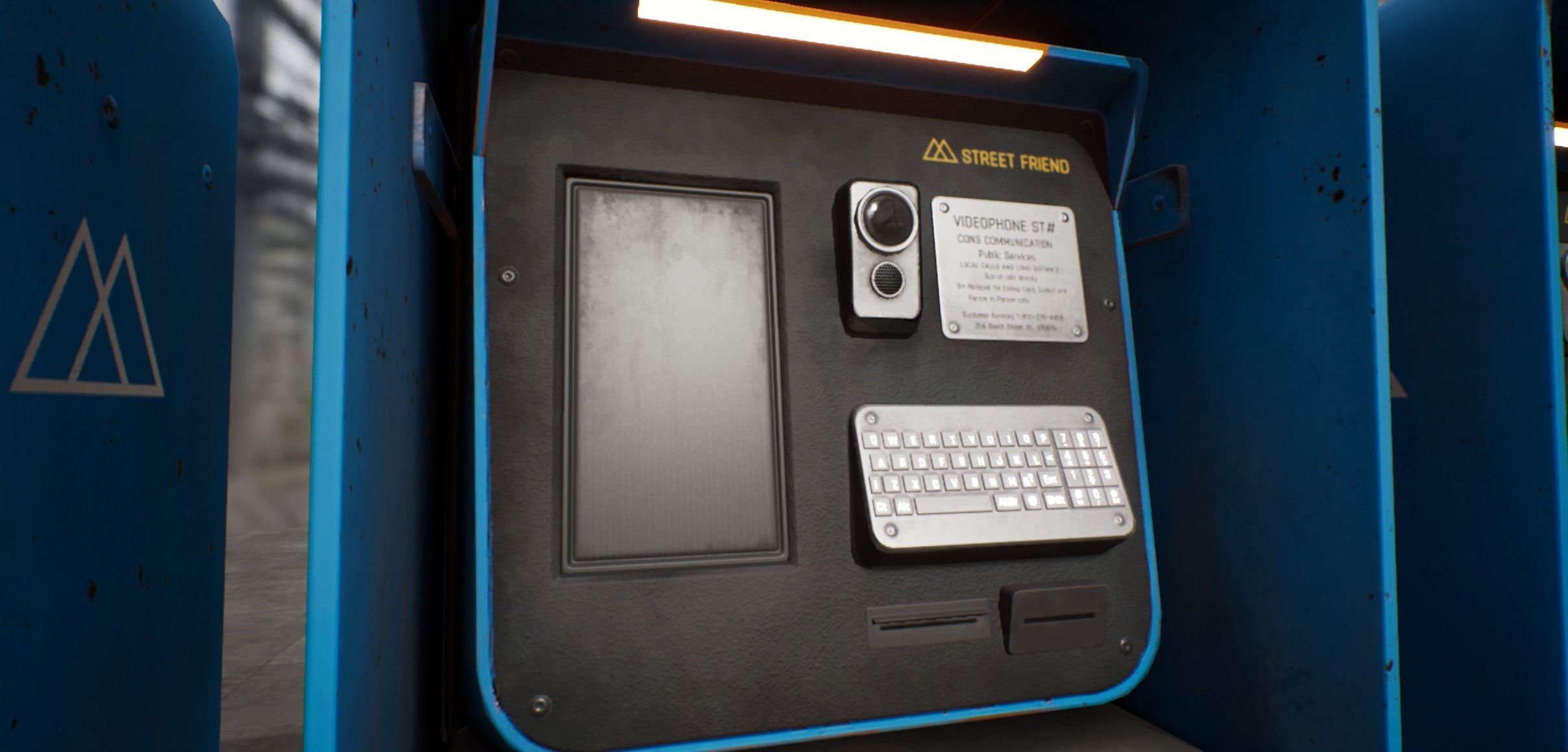 videophone Street Friend Low-poly 3D model_5