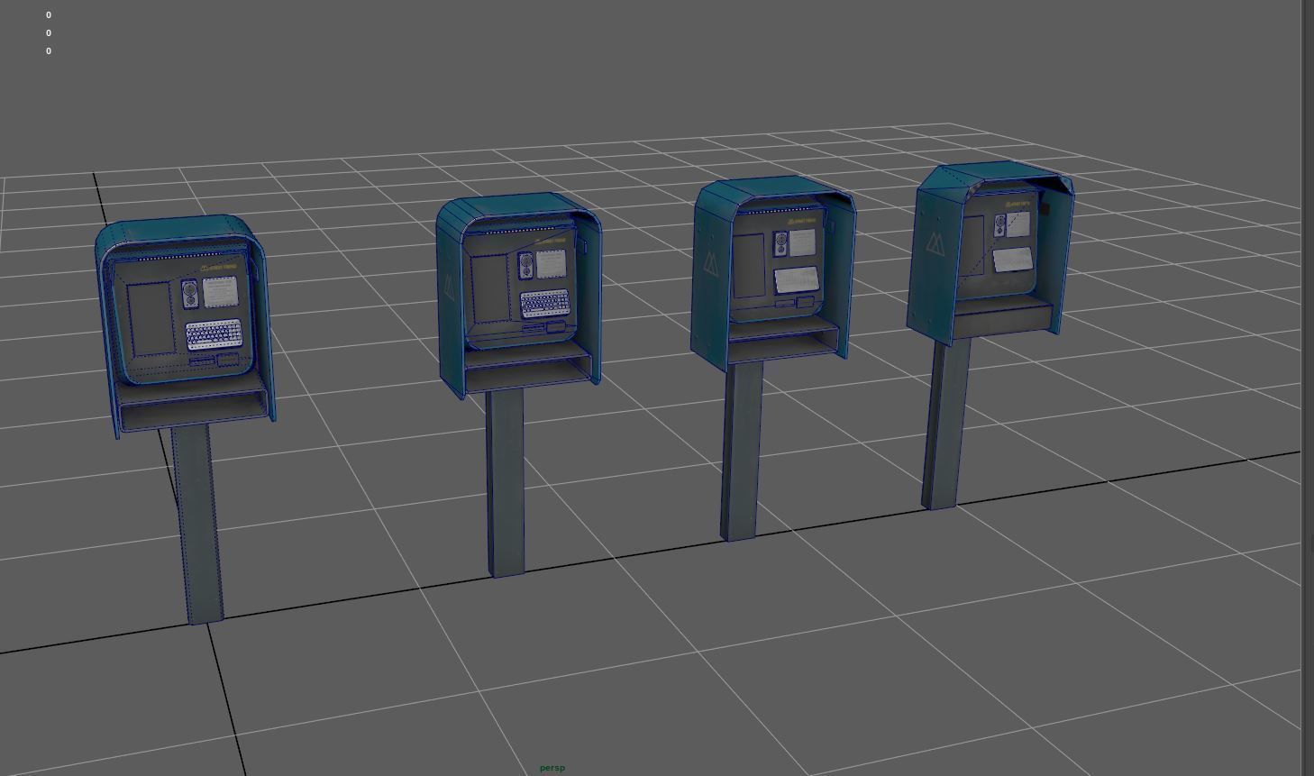 videophone Street Friend Low-poly 3D model_17