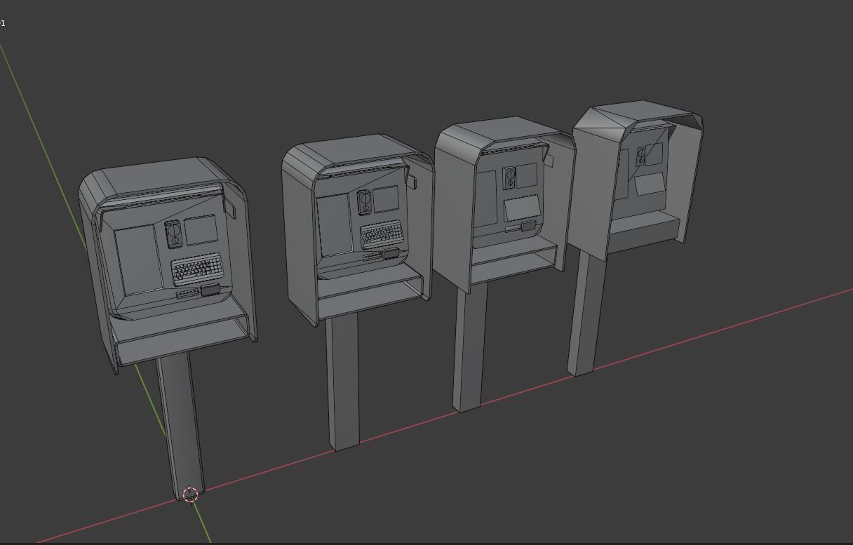 videophone Street Friend Low-poly 3D model_15