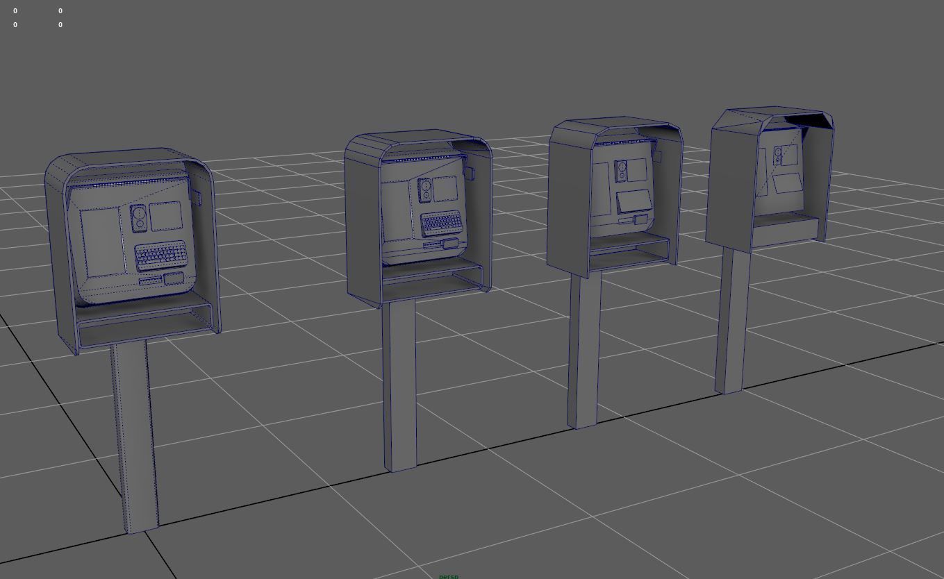 videophone Street Friend Low-poly 3D model_18
