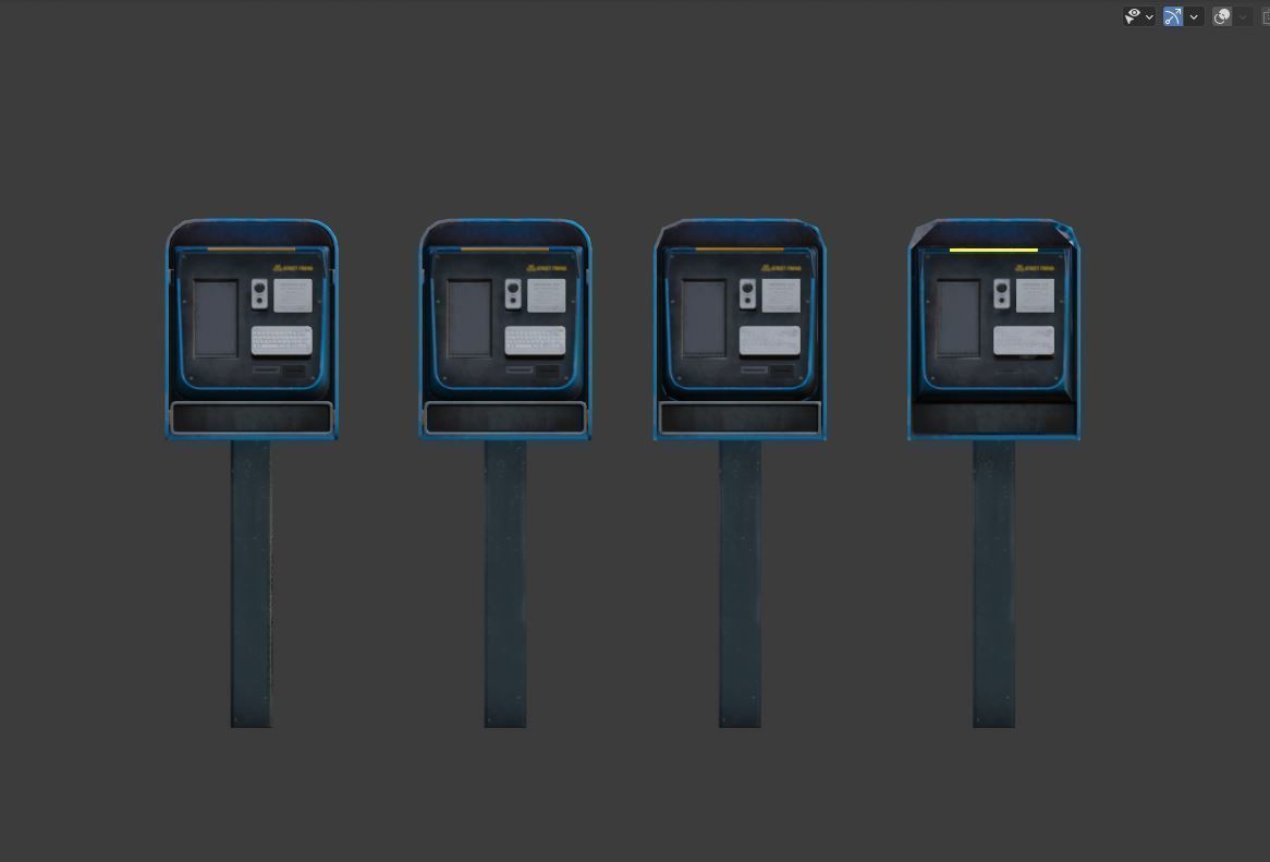 videophone Street Friend Low-poly 3D model_11
