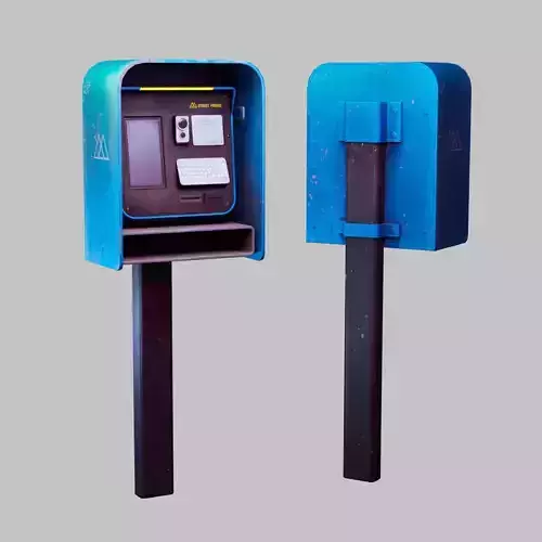 videophone Street Friend Low-poly 3D model