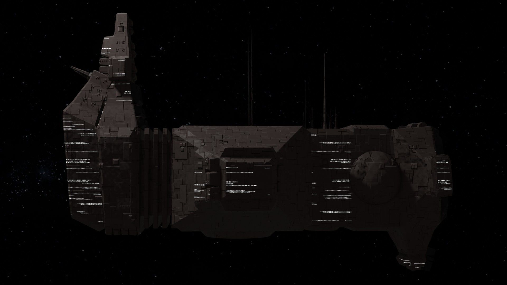 Future Spaceship No4 3D model_3