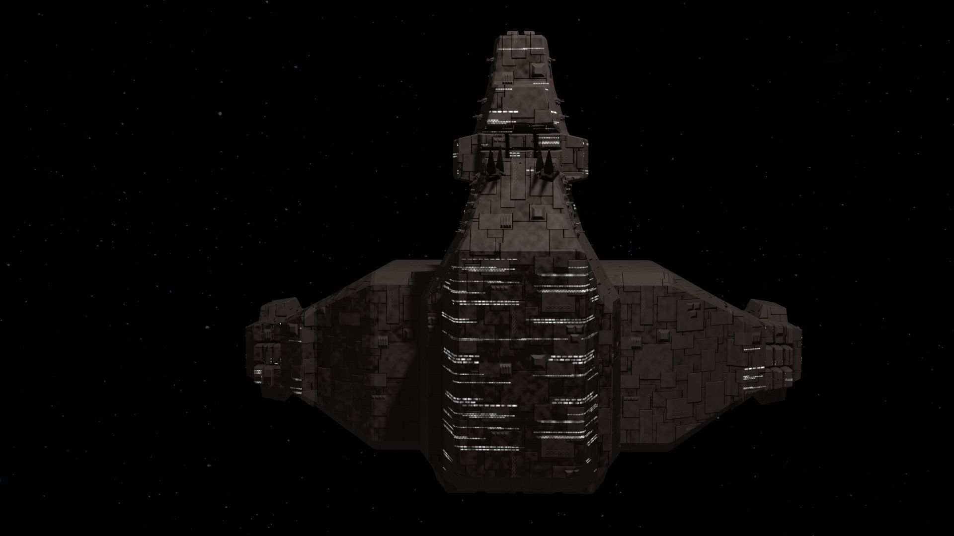 Future Spaceship No4 3D model_2