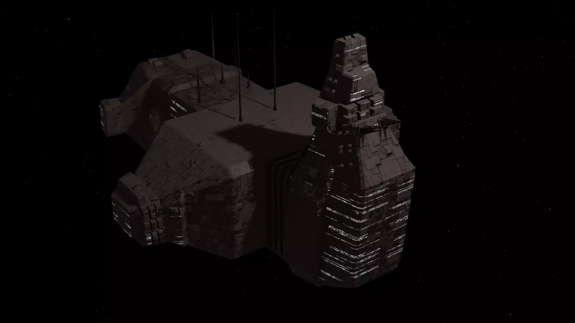 Future Spaceship No4 3D model_0