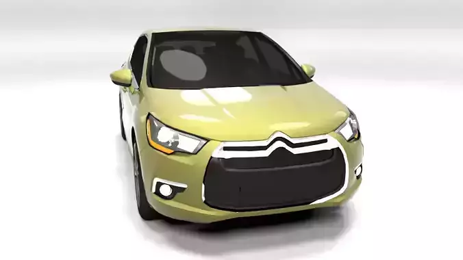 CITROEN DS4 LOWPOLY Low-poly 3D model