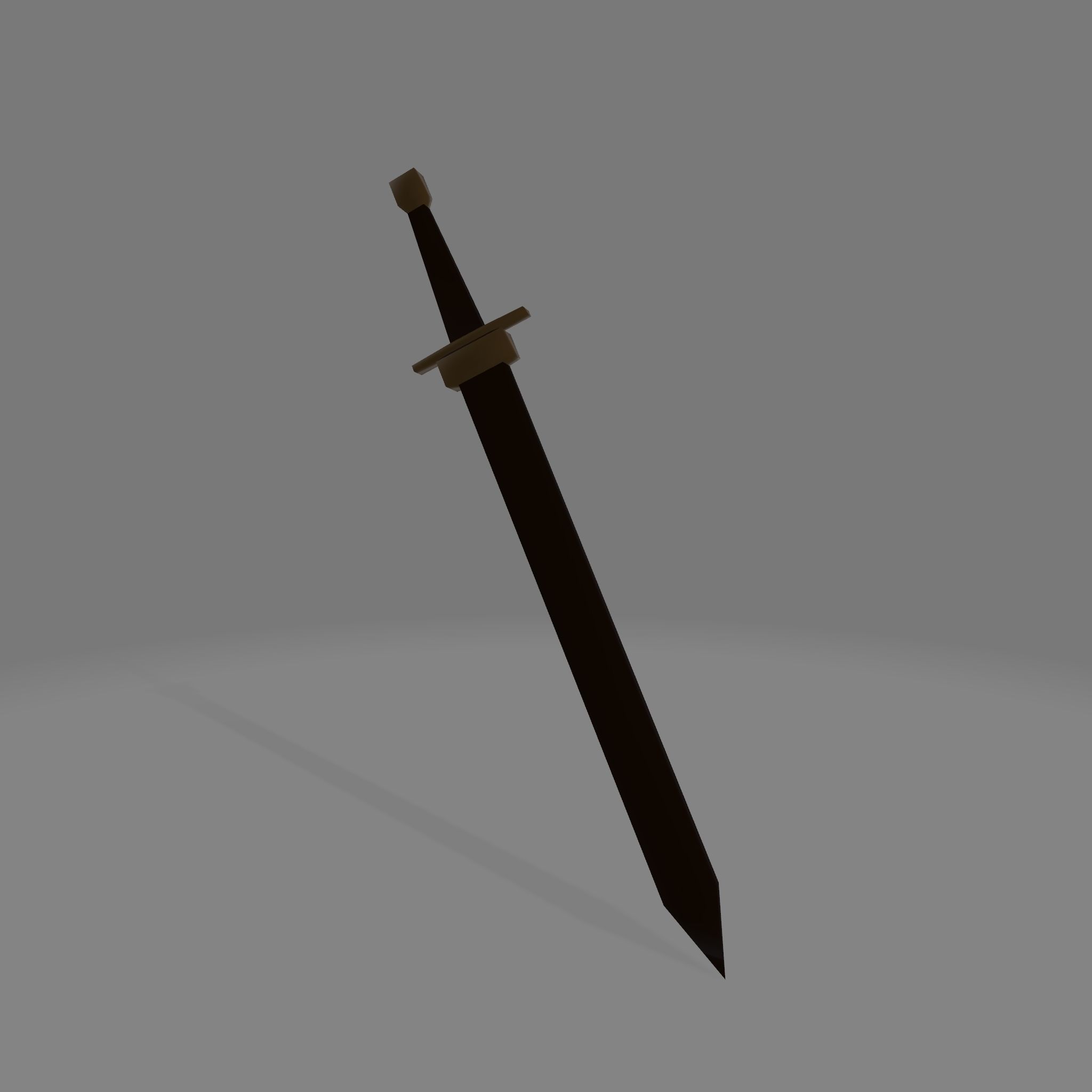 Lowpoly Warrior Knight El Cid 3D Model with Sword and Sheath Low-poly 3D model_9