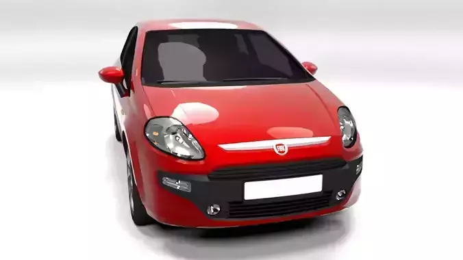 FIAT PUNTO EVO 3DOOR LOWPOLY