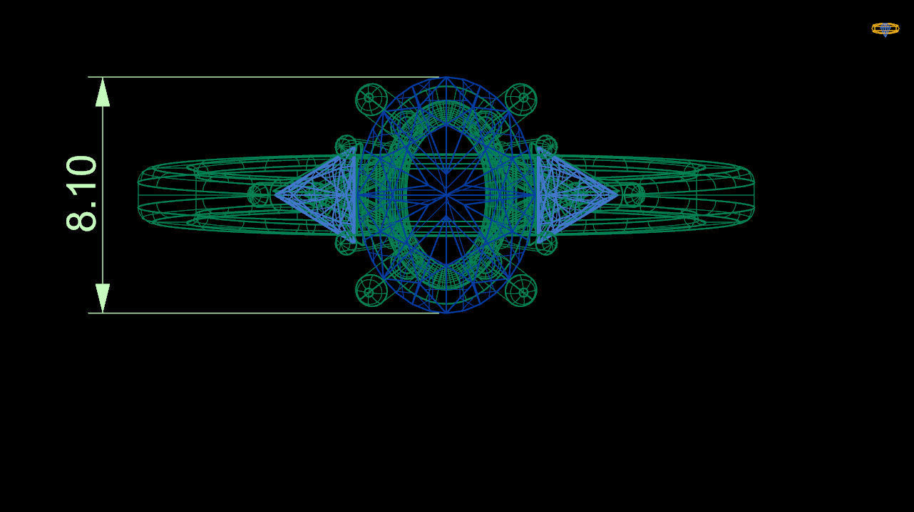 Oval Engagement Ring Triangle Side Stones 3d file 3D print model_2