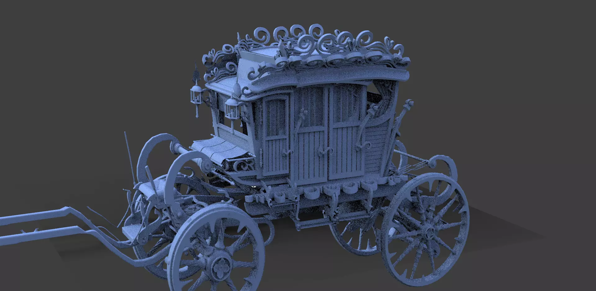 Stage Coach Ornate 3D model_0