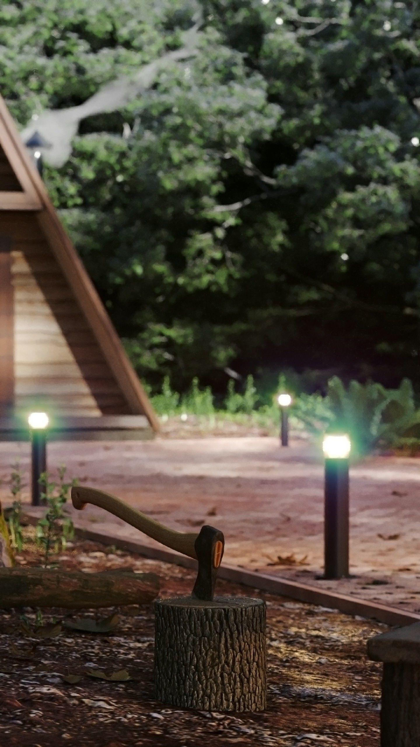 Forest Cabin 3D model_7