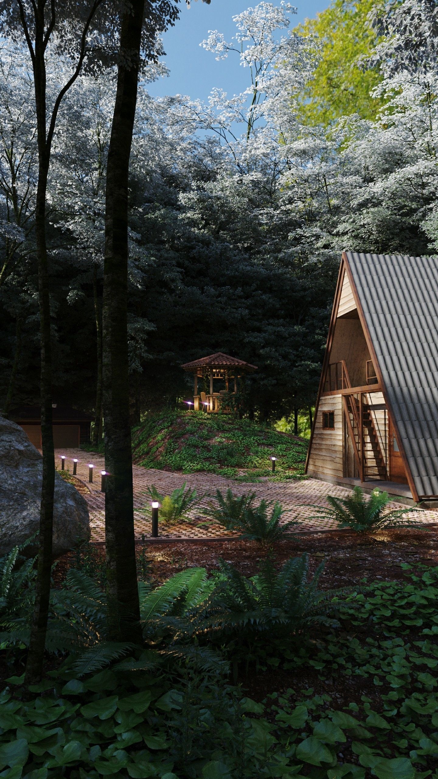 Forest Cabin 3D model_4
