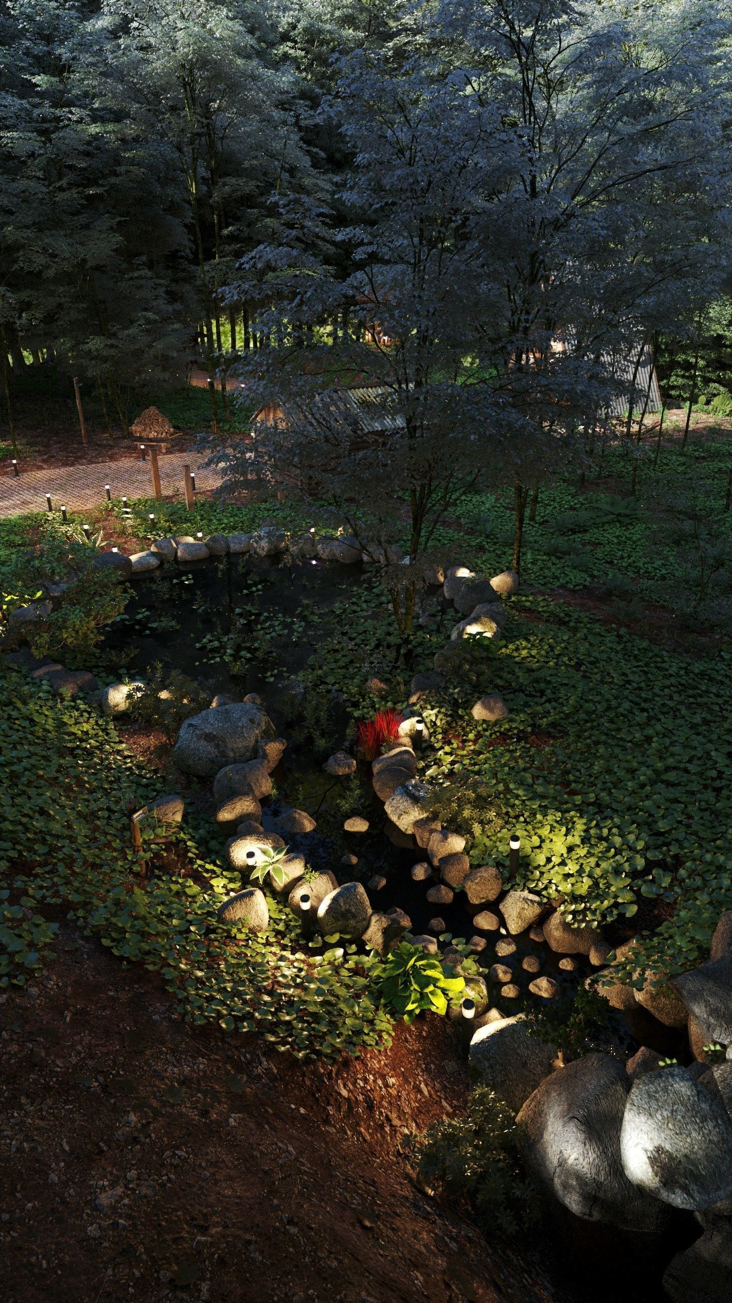 Forest Cabin 3D model_8