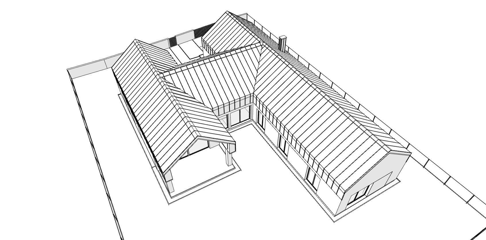 double barn house model 3D model_12