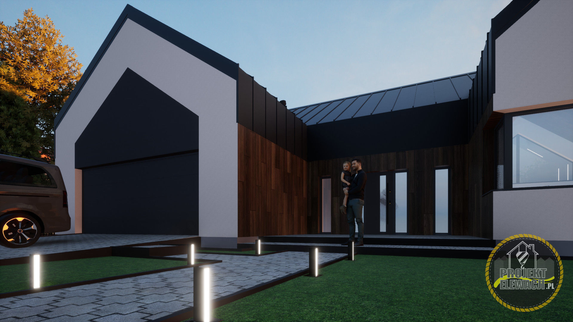 double barn house model 3D model_13