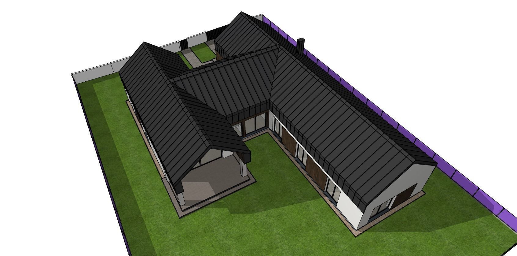 double barn house model 3D model_14