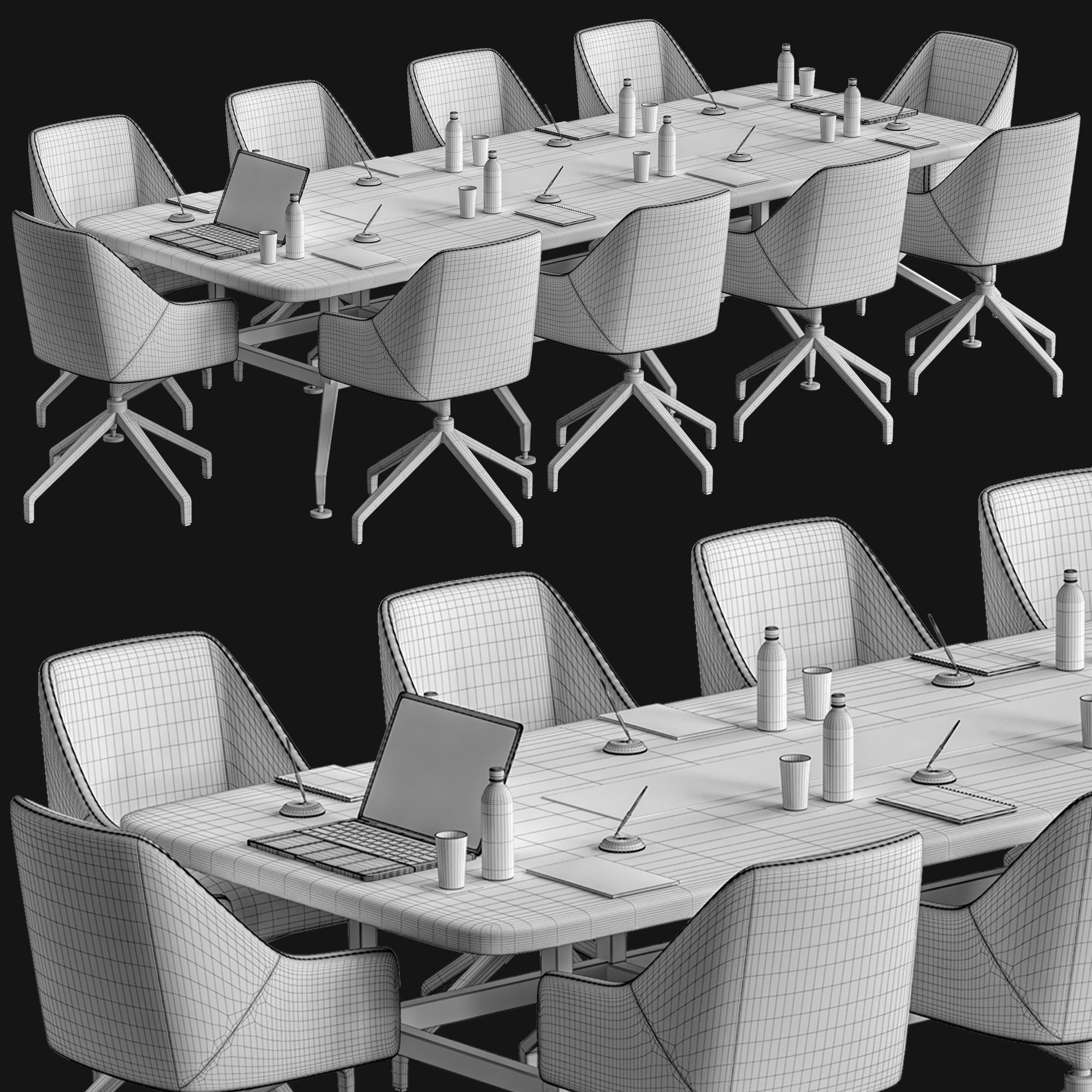 conference table 24 3D model_7