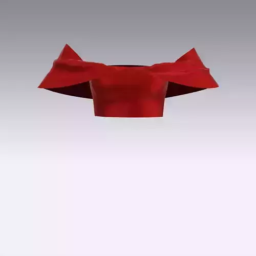 BLOUSE SATIN RED LOOK MODERN