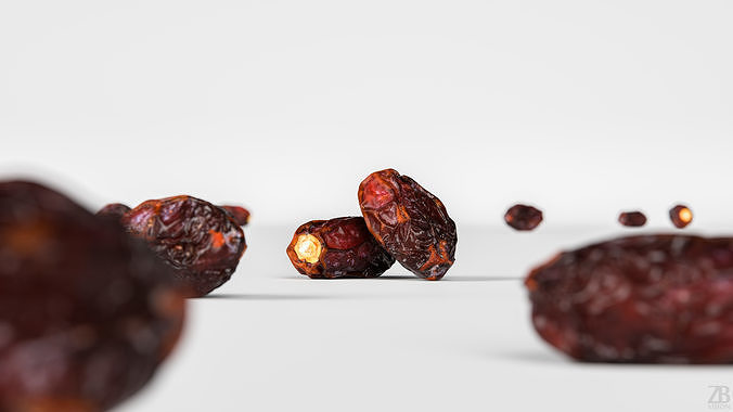 Date Fruit 3D model 2